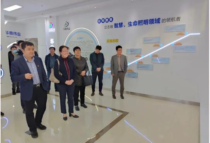煙臺市規劃設計研究院院長王文宇一行蒞臨華鼎偉業參觀指導工作